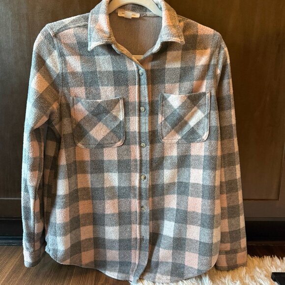 Tops - soft pink and grey flannel